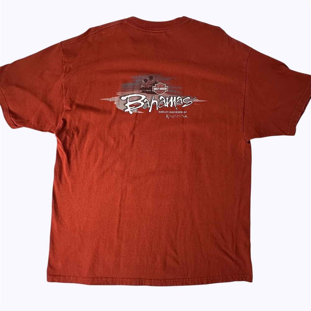 Vintage Harley Davidson Bahamas Nassau T-Shirt‎ 2002 USA Motorcycle Biker Sz XL